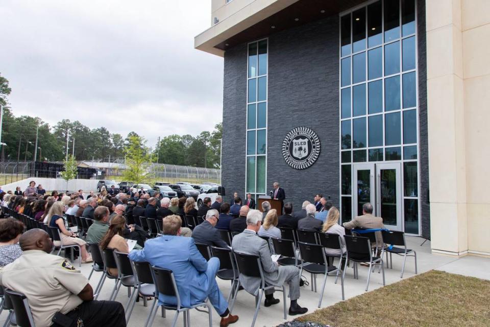 State Law Enforcement Division, known more commonly as SLED, hosts a ribbon cutting for their new forensics laboratory on Thursday, April 27, 2023.