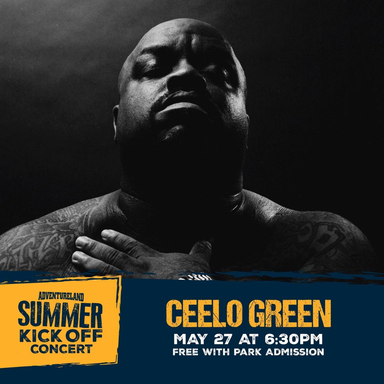 CeeLo Green helps the Des Moines metro kick off summer with a free concert at Adventureland.