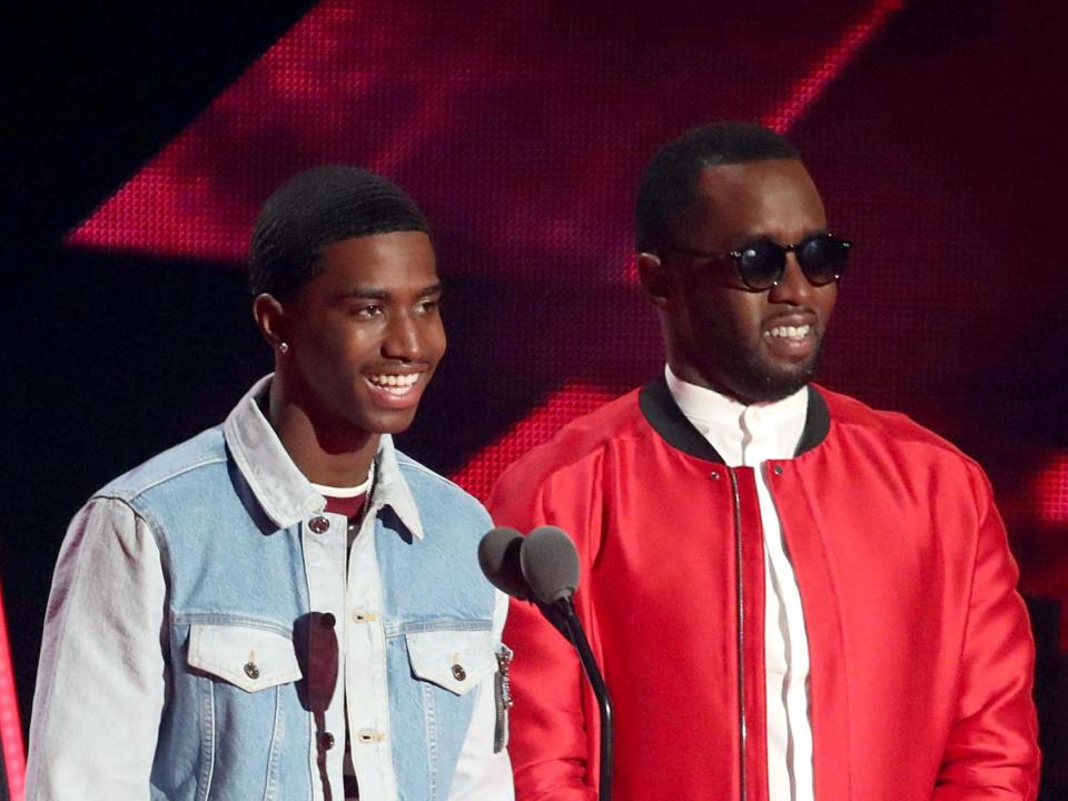 King Combs and Diddy at the iHeart Radio Music Awards in 2018: Rex Features