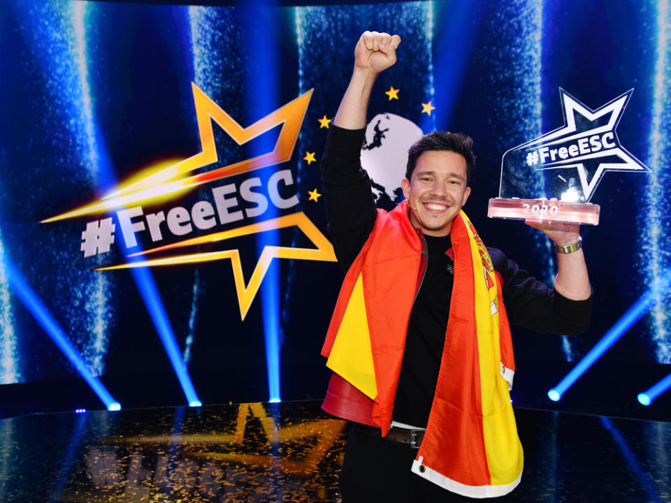 Nicos Santos gewann den "Free European Song Contest". (Bild: ProSieben/Willi Weber)