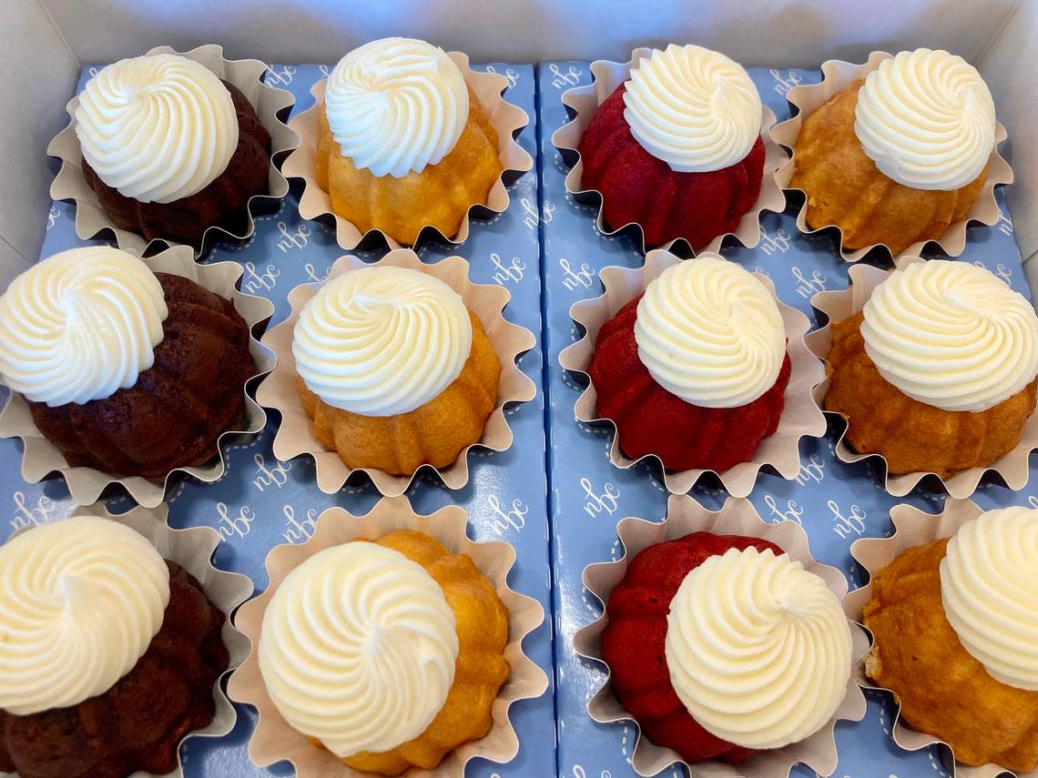 Box of “bundtinis” from Nothing Bundt Cakes at 810 Ga. 96, Suite 1400, in the Century Market Plaza, Warner Robins.