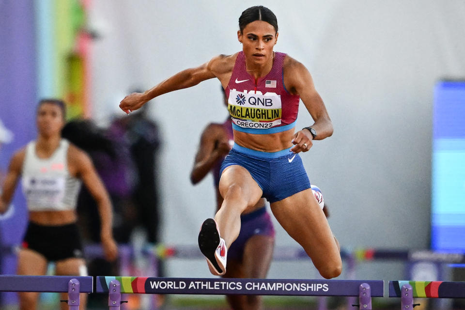 Sydney McLaughlin 2022 bei der WM in Oregon (Foto: Getty Images)