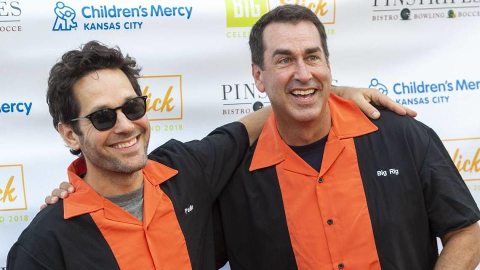 Big Slick hometown hosts Paul Rudd, left, and Rob Riggle will return.