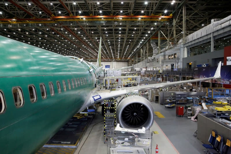 Images of the Boeing 737 MAX-9 under construction are archived for companies in Renton, Washington, and EEUU.  February 13, 2017.Reuters/Jason Redmond