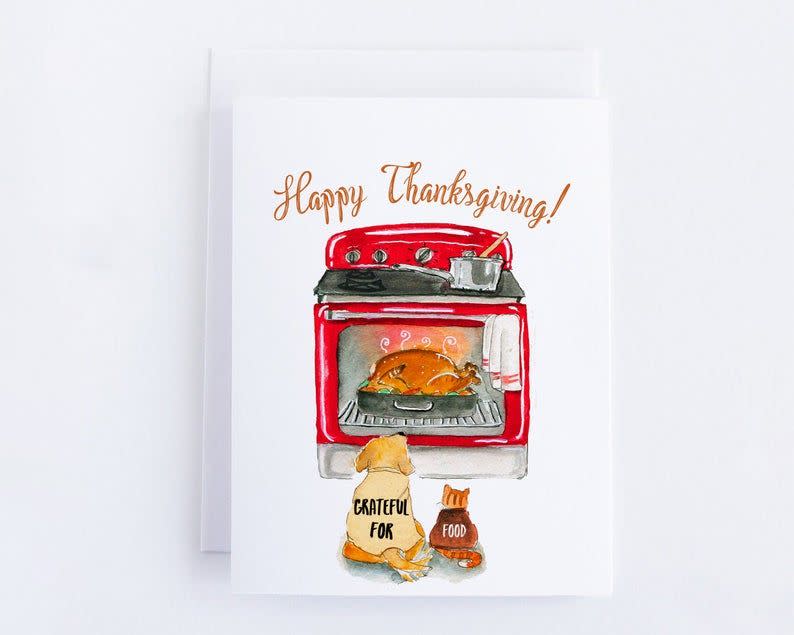 3) Turkey in Oven Card