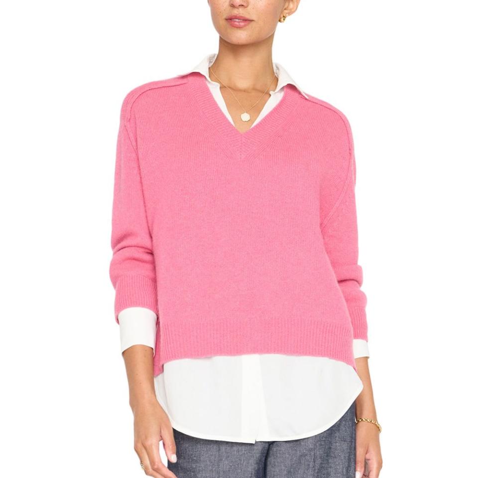 <p><a href="https://go.redirectingat.com?id=74968X1596630&url=https%3A%2F%2Fwww.brochuwalker.com%2Fproducts%2Flooker-layered-v-neck-sweater-aster-pink%3F_pos%3D1%26_sid%3D3fb4c7894%26_ss%3Dr%26variant%3D40756449640527&sref=https%3A%2F%2Fwww.elle.com%2Ffashion%2Fshopping%2Fg41427524%2Fbreast-cancer-awareness-month-products%2F" rel="nofollow noopener" target="_blank" data-ylk="slk:Shop Now;elm:context_link;itc:0;sec:content-canvas" class="link ">Shop Now</a></p><p>The Looker Layered V-Neck</p><p>brochuwalker.com</p><p>$388.00</p>