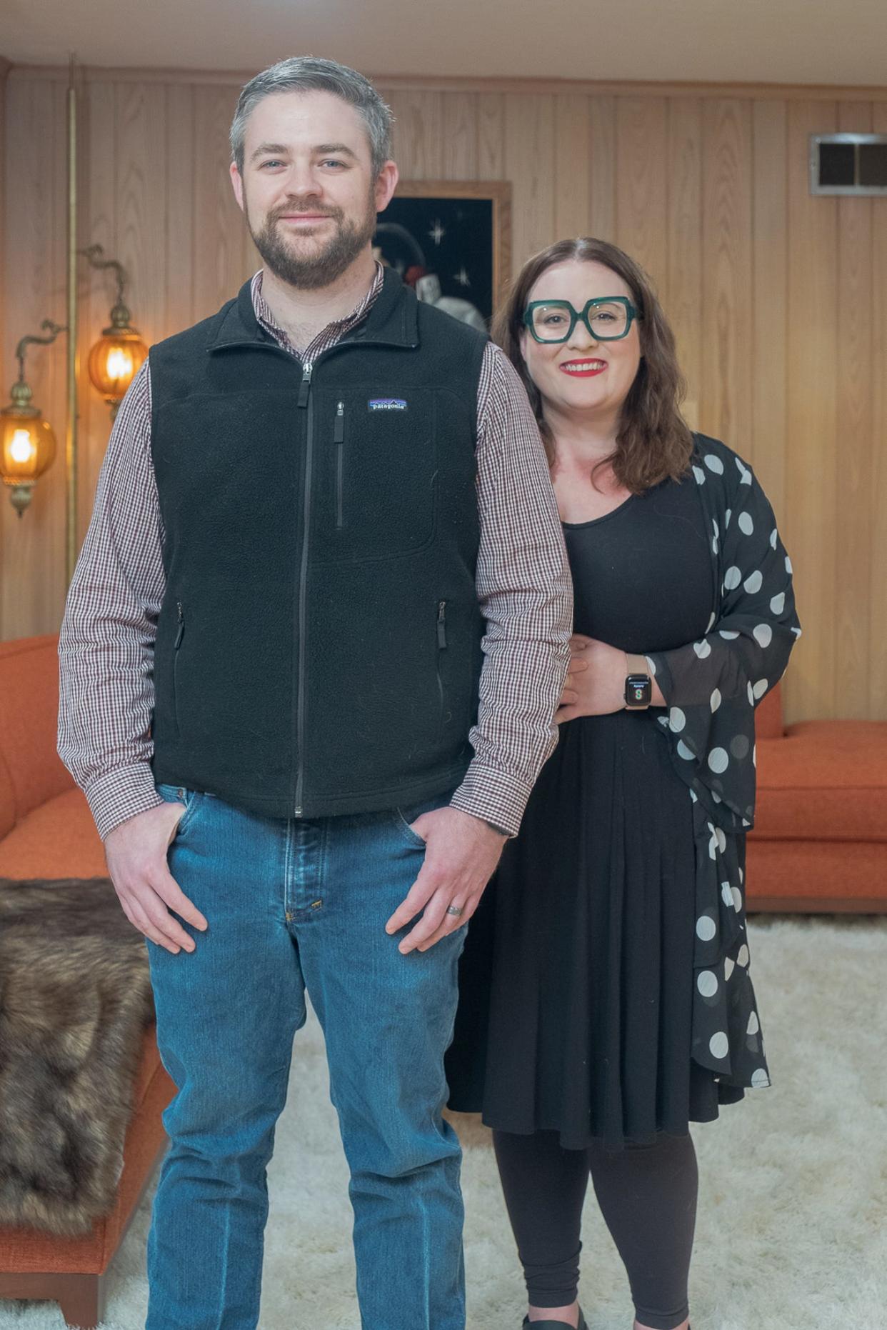 Thompson and Katie love their mid-century modern home.