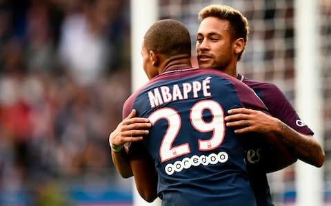 Kylian Mbappe has teamed up with Neymar at PSG - Credit: AFP