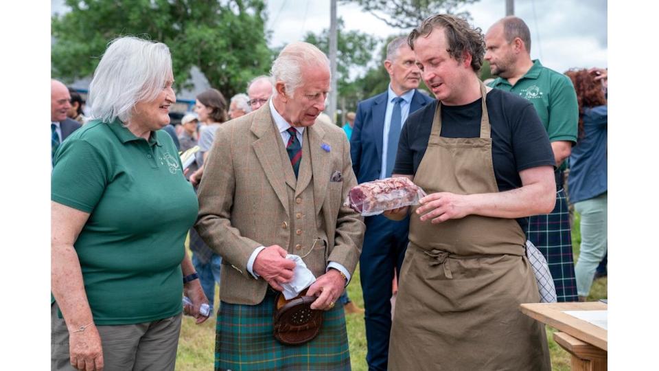 The King was gifted a saddle of venison