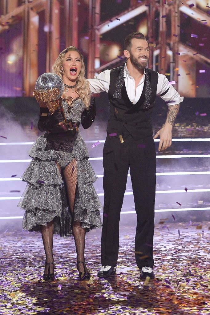 Nikki Bella and Son Matteo Celebrate Artem Chigvintsev DWTS Win Kaitlyn Bristowe