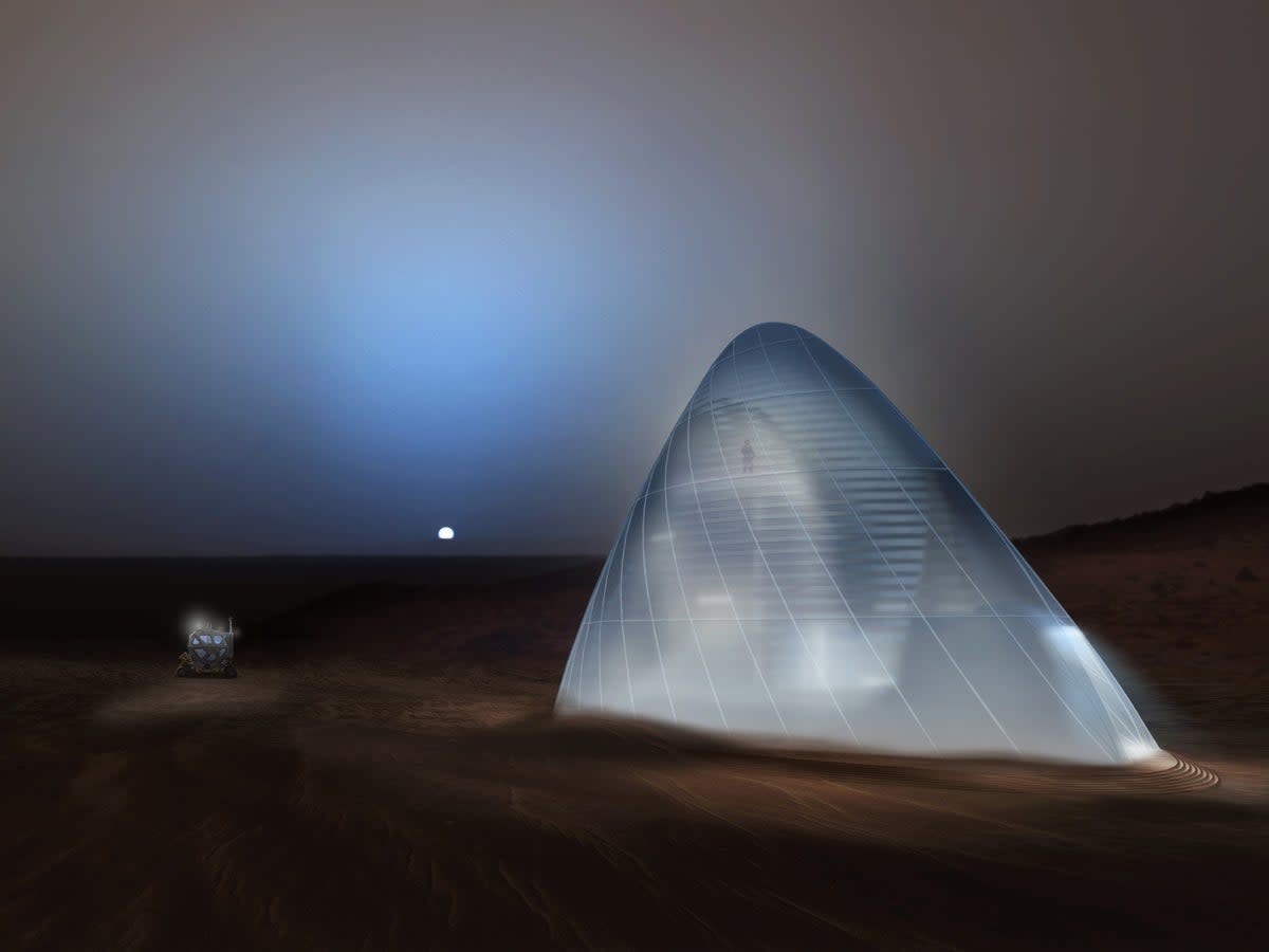 Early Mars colonies  will involve ‘life in glass domes’, according to SpaceX boss Elon Musk (Nasa)