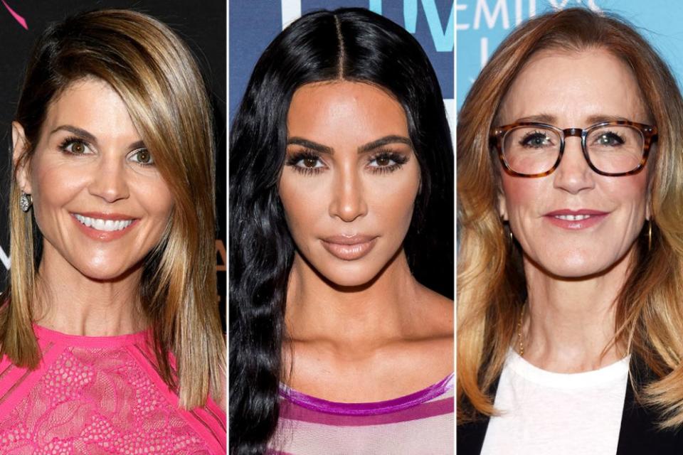 Lori Loughlin, Kim Kardashian, Felicity Huffman | Jon Kopaloff/FilmMagic; Charles Sykes/Bravo/NBCU Photo Bank via Getty Images; Amanda Edwards/WireImage