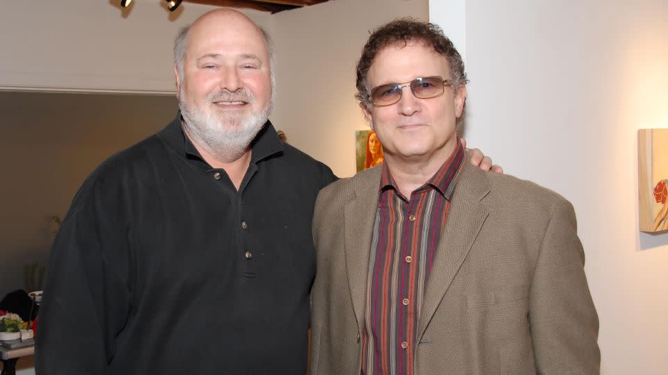 Rob Reiner, who directed "Albert Brooks: Defending My Life," and Albert Brooks in 2007. - Stefanie Keenan/Patrick McMullan/Getty Image