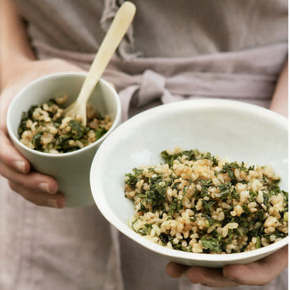 Fried Rice With Kale and Spring Onions: Recipe