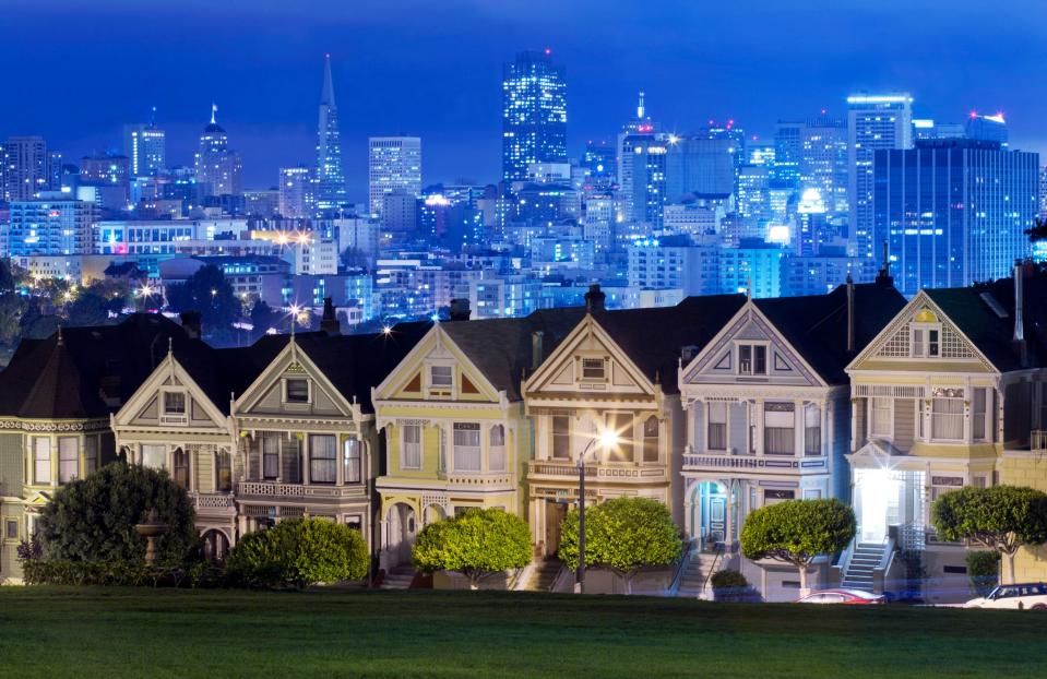 The famous row of houses known as the Painted Ladies appears in the opening credits of Full House.
