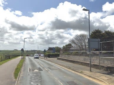 Part of Trevenson Road, Newquay, where officers were called to reports of a man behaving aggressively and an officer was assaulted (Google Maps)