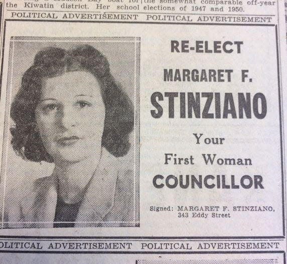 Margaret F. Stinziano was Fall River's first female city councilor.