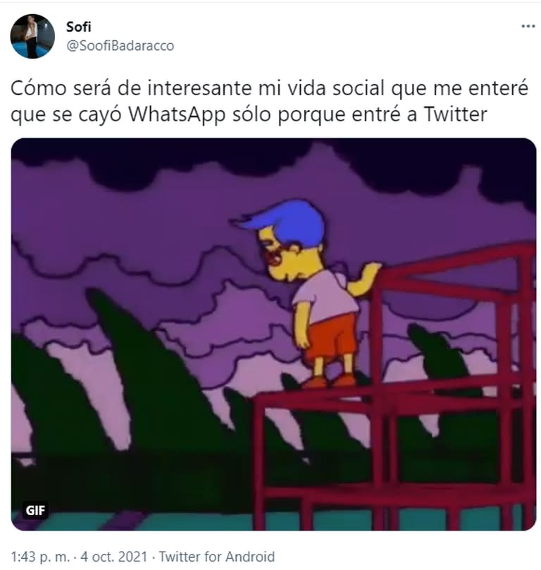 Twitter se llenó de mensajes relacionados a que Facebook, WhatsApp e Instagram dejaron de funcionar