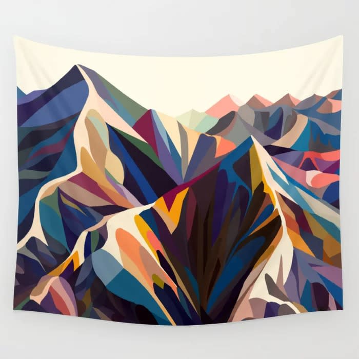 Mountains Original Wall Tapestry by Margo Ku