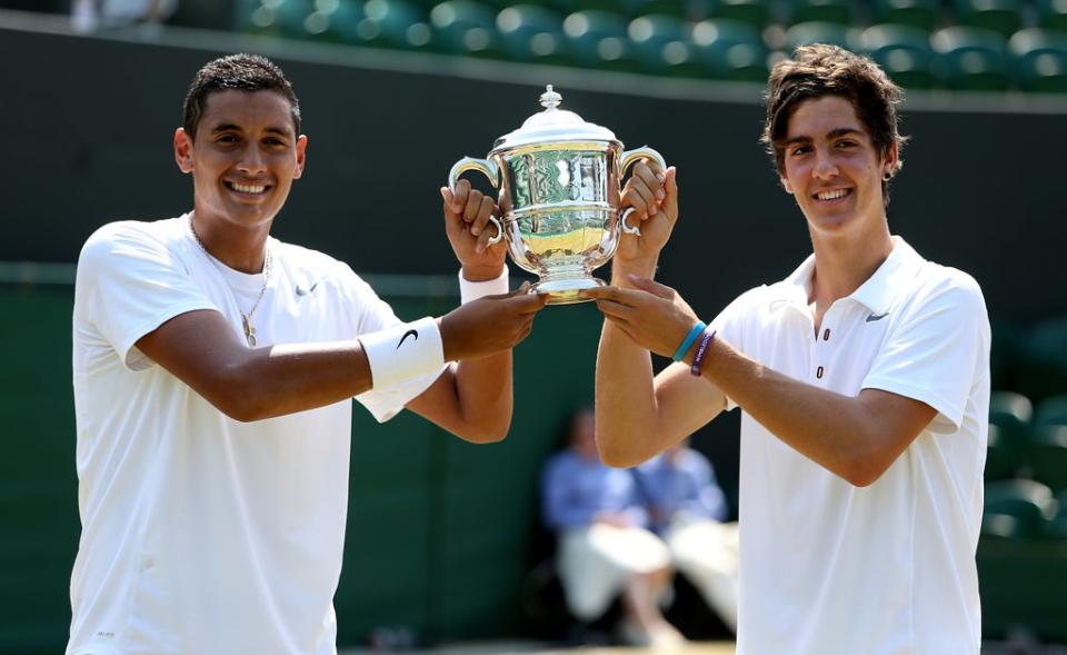 Nick Kyrgios and Thanasi Kokkinakis are looking to emulate their Wimbledon junior success (John Walton/PA) (PA Archive)