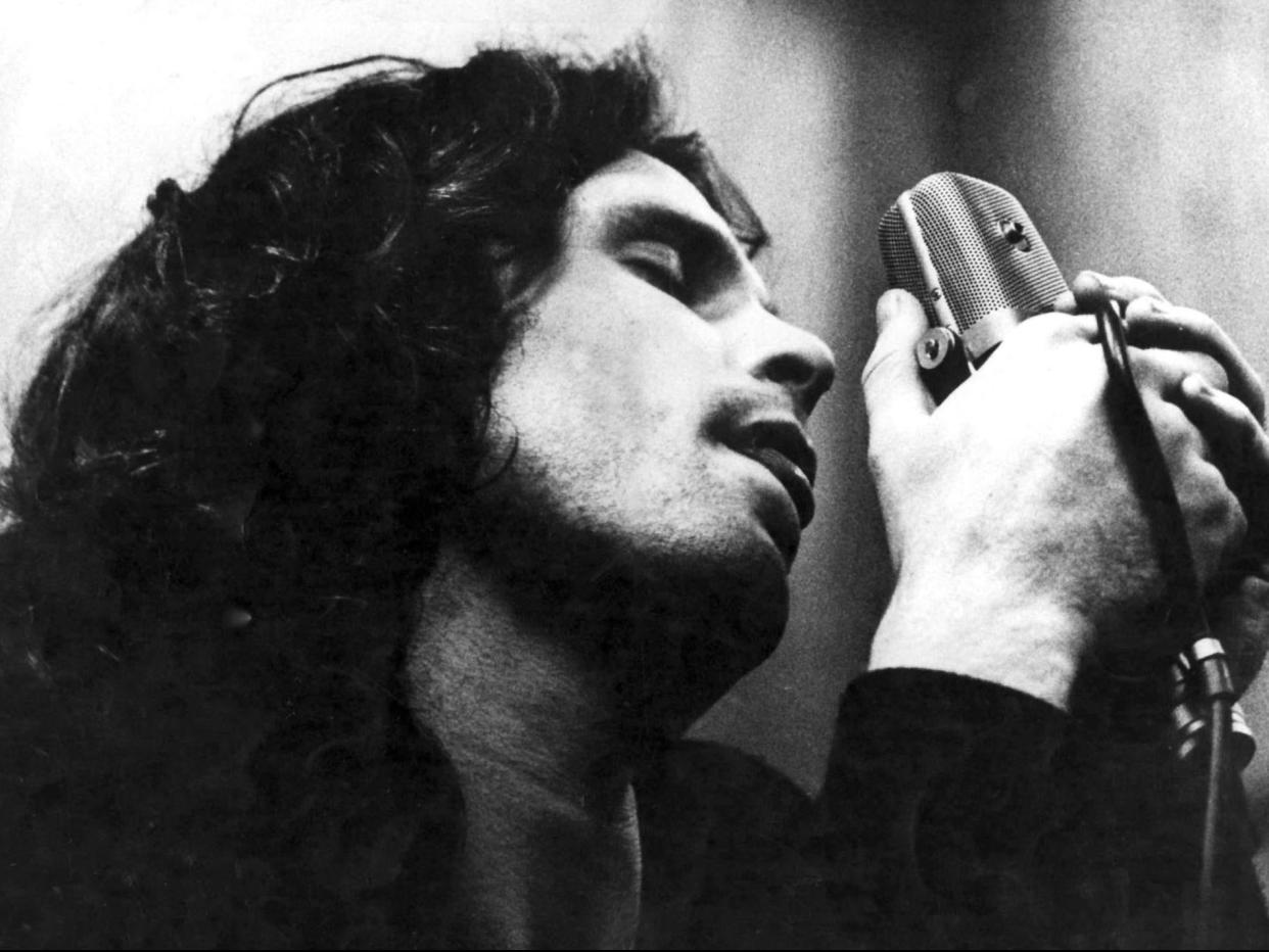 Jim Morrison performing in 1968 (Rex)