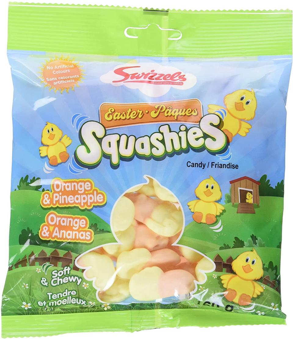 Squashies Soft & Chewy Marshmallow Easter Candy. Image via Amazon.