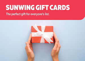 Canadians can give the gift of travel this holiday season with Sunwing Gift Cards