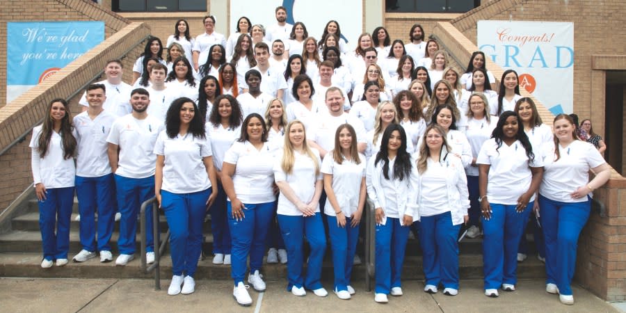 The newly graduated nurses, courtesy of Angelina College