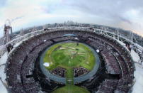 LONDON, ENGLAND - JULY 27: The Olympic Stadium is seen during the Opening Ceremony of the London 2012 Olympic Games at the Olympic Stadium on July 27, 2012 in London, England. (Photo by Chris McGrath/Getty Images)