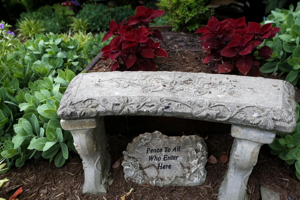 A place to sit in the garden of Lisa and Glenn Todd.May 25, 2022