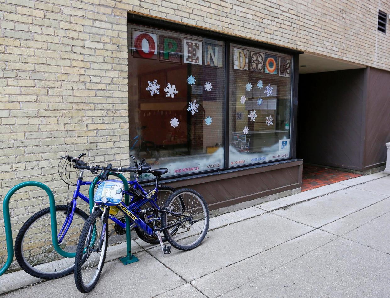 The exterior of Open Door as seen Tuesday, January 17, 2023, in Sheboygan, Wis. The center was slated to close Jan. 31 but has since secured funding.