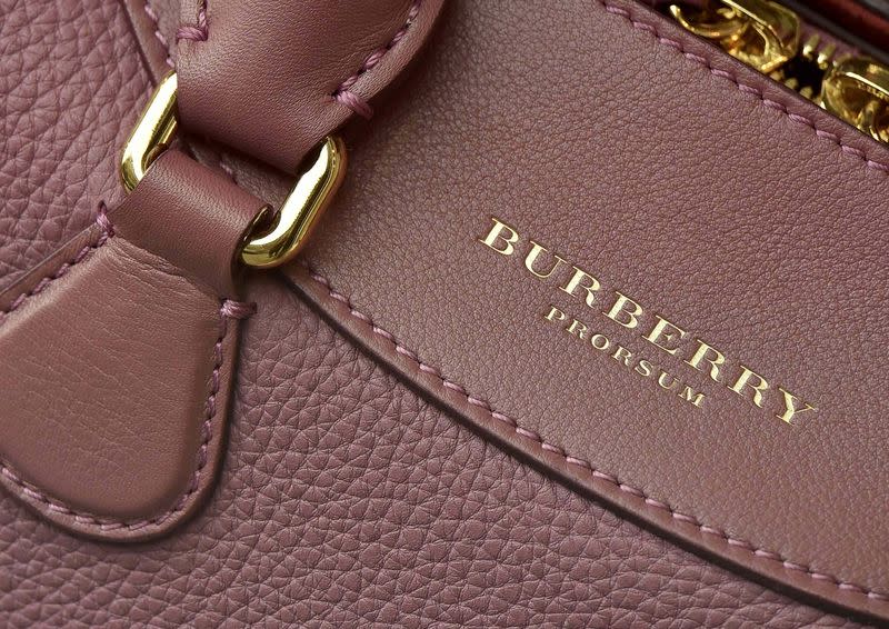 A detail of a handbag is seen at a Burberry store in central London, Britain July 15, 2015. REUTERS/Toby Melville