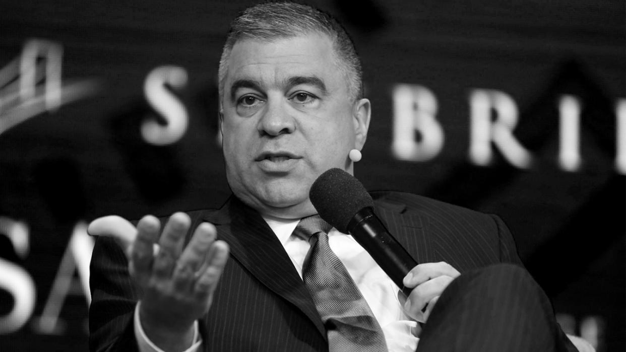 David Bossie, Donald Trump's deputy campaign manager and political activist, speaks during the SALT conference in Las Vegas, Nevada, U.S. May 18, 2017.  (Richard Brian/Reuters)