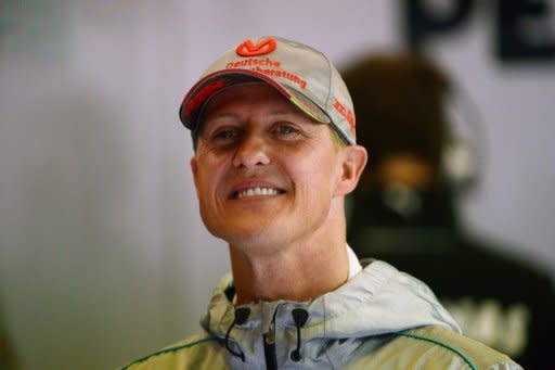 Michael Schumacher, seen here in August 2012, dismissed suggestions on Sunday that had already decided to leave Formula One again at the end of the season after he finished a strong seventh in his 300th race, the Belgian Grand Prix