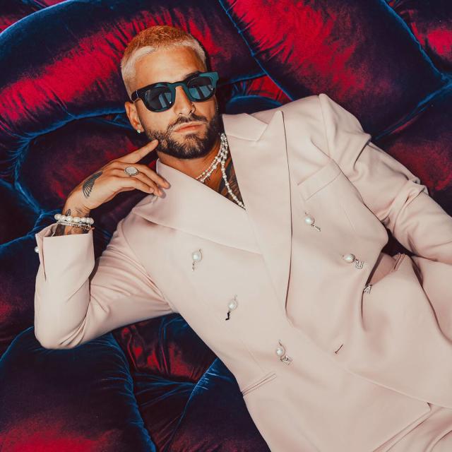 Maluma wears a custom @thombrowneny suit designed in collaboration