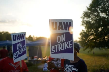 UAW workers strike at the Bowling Green facility