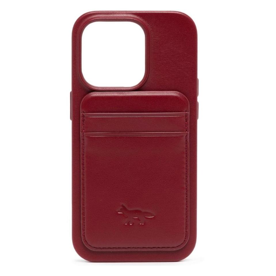 Maison Kitsuné Embossed-Logo iPhone 14 Pro Case