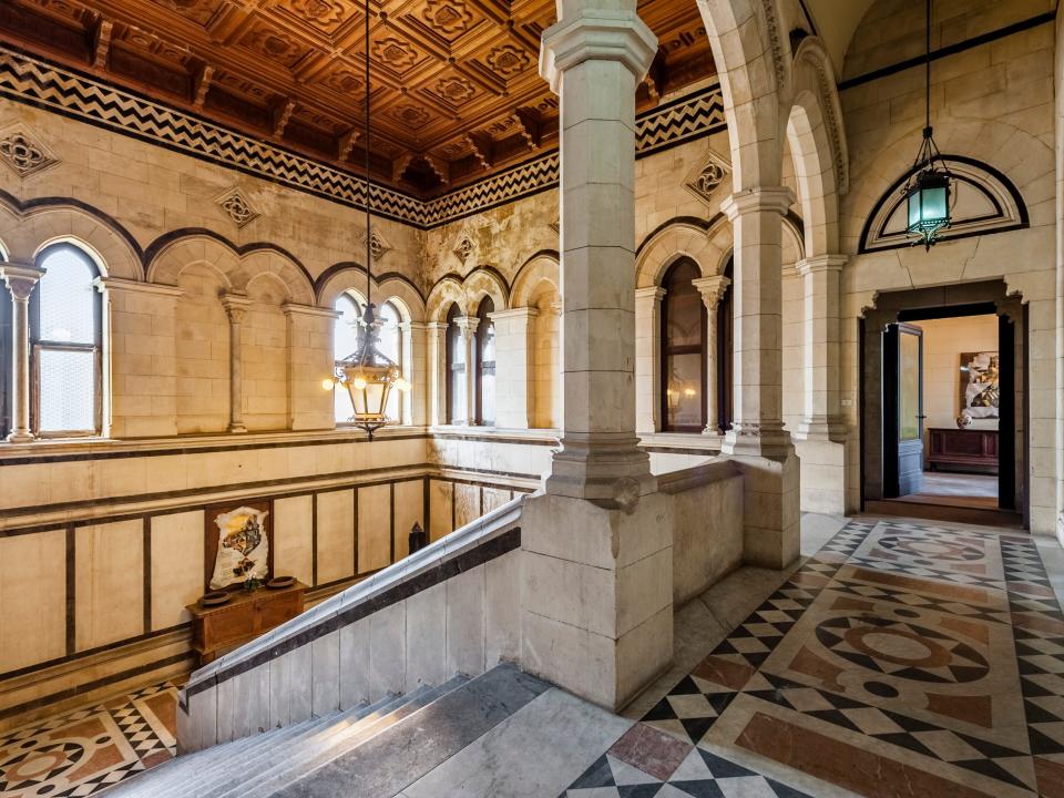 Insider first floor of Castello Pennisi di Floristella, Acireale, Sicily, Italy