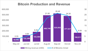 Bitcoin Production and Revenue