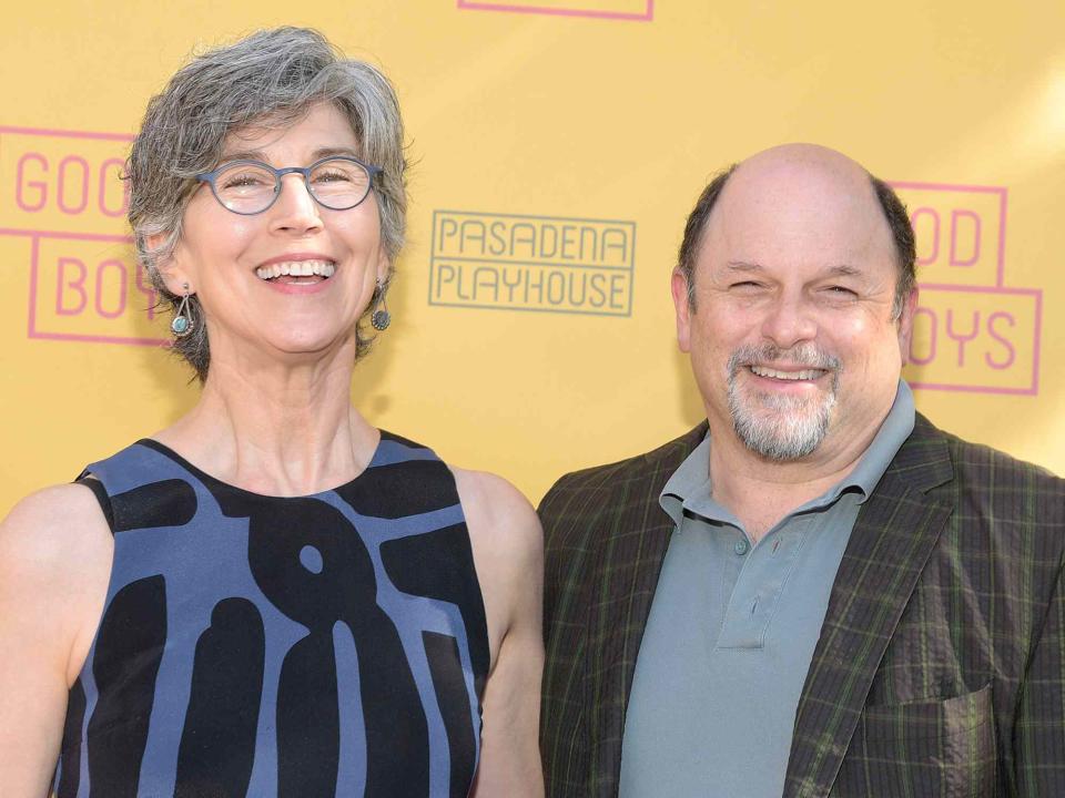<p>Michael Tullberg/Getty</p> Jason Alexander and his wife Daena Title attend the opening night performance of "Good Boys" at Pasadena Playhouse on June 30, 2019