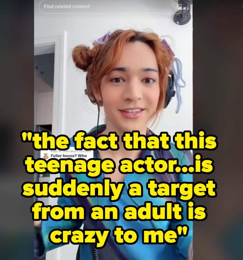 "the fact that this teenage actor...is suddenly a target from an adult is crazy to me"