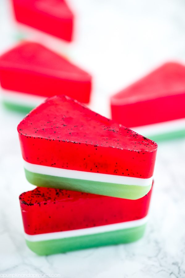 summer crafts watermelon soap