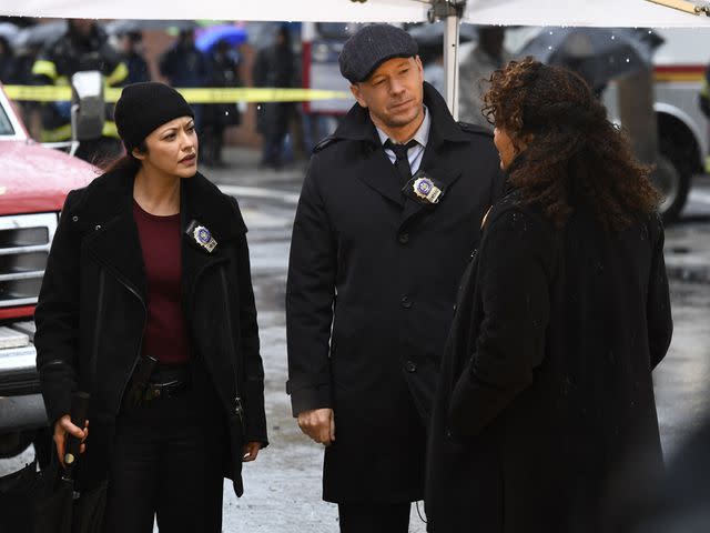<p>David M. Russell/CBS/Getty</p> Marisa Ramirez and Donnie Wahlberg in 'Blue Bloods'