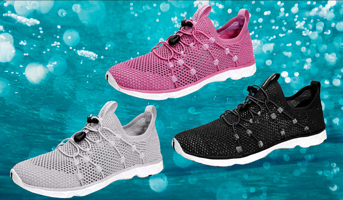 Walk on water with Moerdeng Women's Quick-Drying Water Shoes, now just $27 on Amazon.