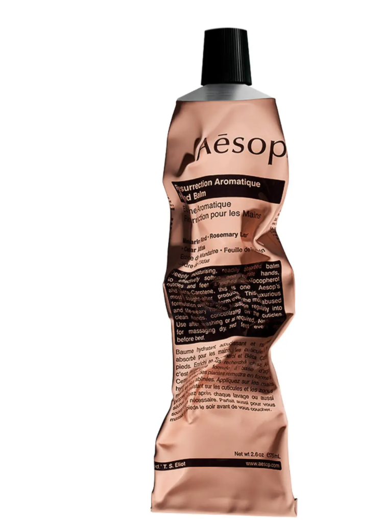 Aesop Resurrection Aromatique Hand Balm 75ml. PHOTO: LookFantastic