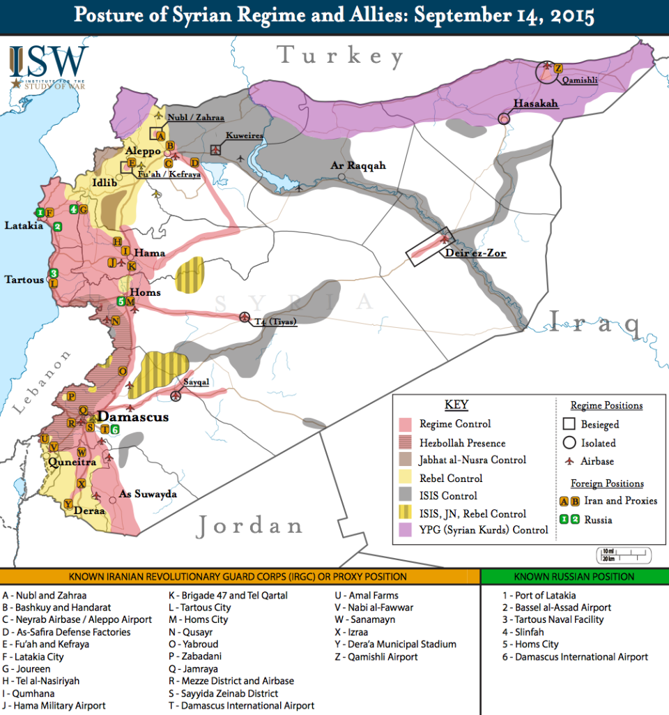 Iran Russia Syria map