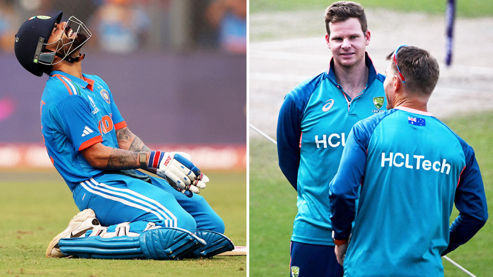 Virat Kohli and Steve Smith, pictured here at the Cricket World Cup.