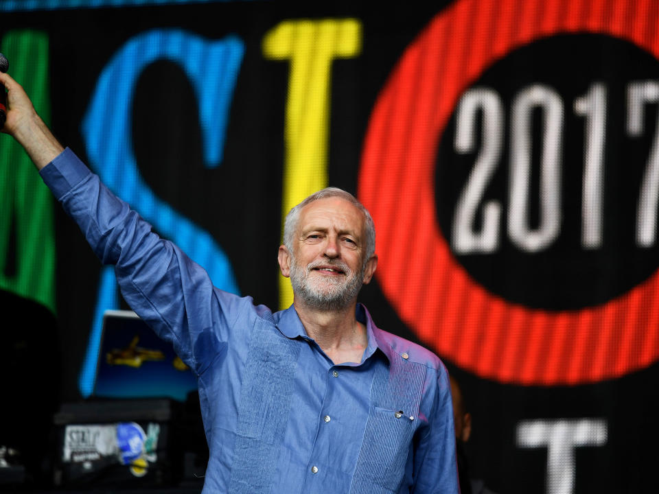Outstanding in his field: Jez gave the pumped-up festival crowd what they wanted: Reuters