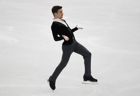 Figure Skating - ISU European Championships 2018 - Men's Short Program - Moscow, Russia - January 17, 2018 - Javier Fernandez of Spain competes. REUTERS/Grigory Dukor