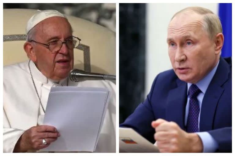 El Papa Francisco y Putin.